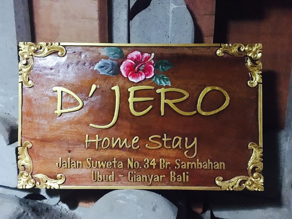 D'Jero Homestay Ubud Dış mekan fotoğraf